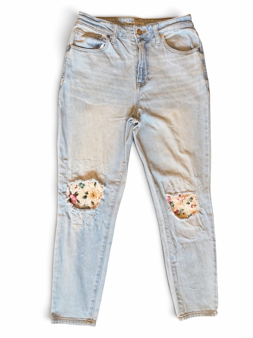 🏷️SALE! Jeans with Floral Knee Patches